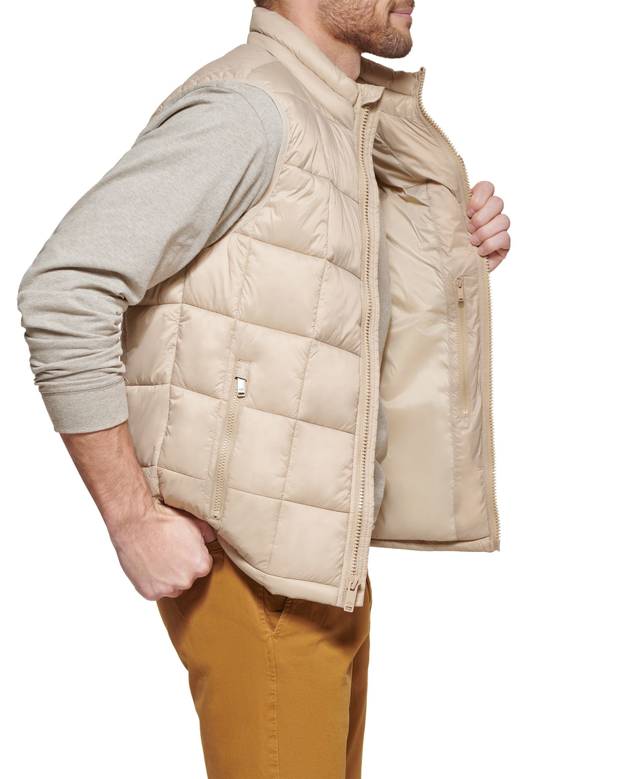 (image for) Strong Big Box Quilt Puffer Vest, Regular Fit